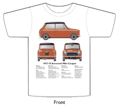 Innocenti Mini Cooper 1300 1973-75 T-shirt Front